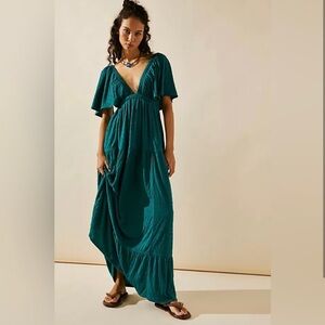 NWT FREE PEOPLE La la Maxi Dress in sz XS